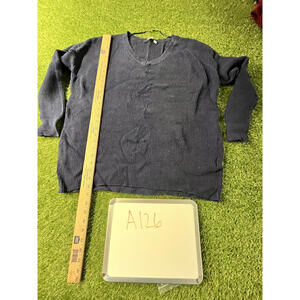 Mens GAP XL Navy Blue Ribbed Sweater